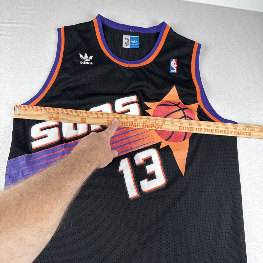 Steve Nash Phoenix Suns Mens Adidas Hardwood Classics NBA Jersey fits Large Tall - Picture 2 of 7